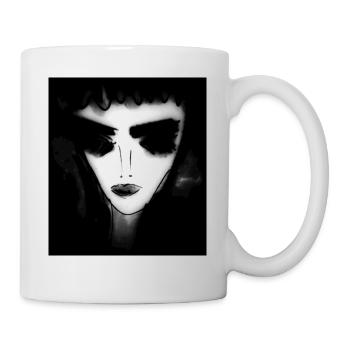 Femme fatale in black and white - Mug - white - Right