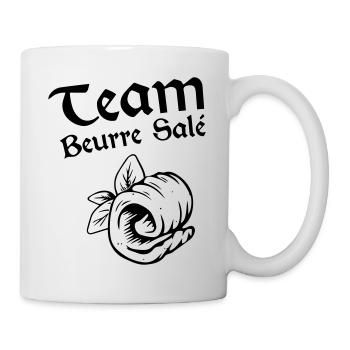 team beurre salé - Mug blanc - blanc - Droite