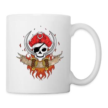 Pirate Skull - Tasse - Weiß - Rechts