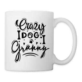 Crazy Dog Granny - Tasse - Weiß - Rechts