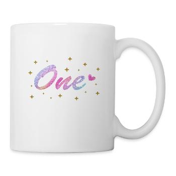 joyeux anniversaire 1 an fille - Mug blanc - blanc - Droite