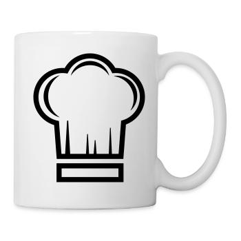 Cuisinier au chapeau de chef - Mug blanc - blanc - Droite