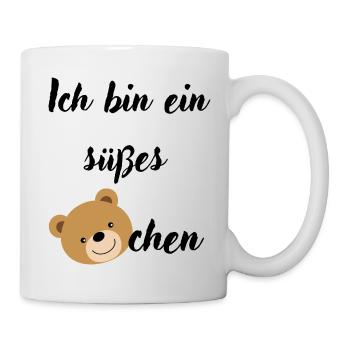 Babysprüche Babykleidung Kinderkleidung - Tasse - Weiß - Rechts