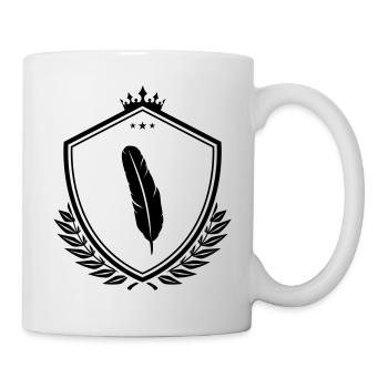 Armoiries des plumes - Mug blanc - blanc - Droite