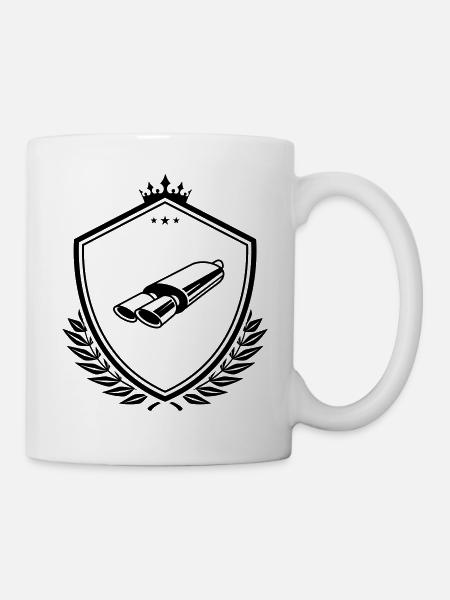 Exhaust tuning crest - Mug - white