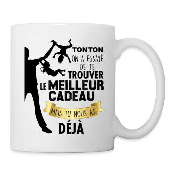 Tonton Meilleur cadeau Humour Homme Tonton - Mug blanc - blanc - Droite
