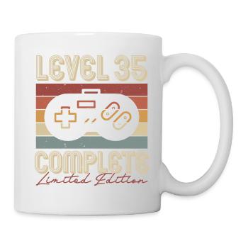 35 Geburtstag 35 Jahre Retro Geschenk - Tasse - Weiß - Rechts