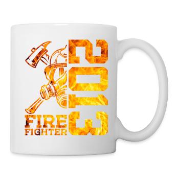 13E ANNIVERSAIRE DE LA BRIGADE DES POMPIERS 2013 - Mug blanc - blanc - Droite