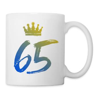 65 Couronne numérique - Mug blanc - blanc - Droite