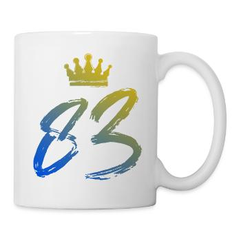 83 Couronne numérique - Mug blanc - blanc - Droite