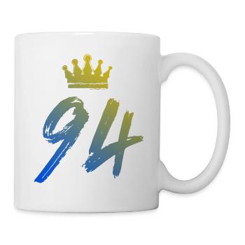94 Couronne numérique - Mug blanc - blanc - Droite