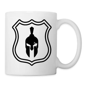 Spartaner Helm Gladiator Wappen - Tasse - Weiß - Rechts