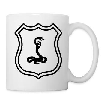 Schlange Wappen Kobra - Tasse - Weiß - Rechts