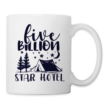 Camping Wohnmobil Van Vintage im Wohnwagen Caravan - Tasse - Weiß - Rechts