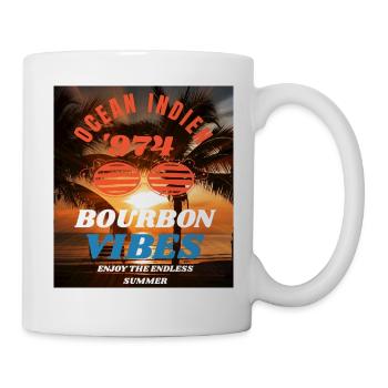 OCEAN INDIAN 974, BOURBON VIBES - Mug blanc - blanc - Droite