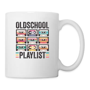 80er 90er Jahre Kassette Mixtape Retro Lustig - Tasse - Weiß - Rechts