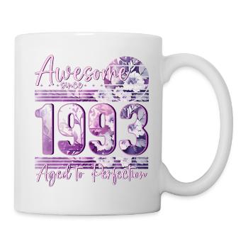 1993 Born birthday woman - Mug - white - Right