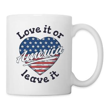 Love it or leave it USA - Mug - white - Right