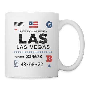 Las Vegas airport tag - Mug - white - Right