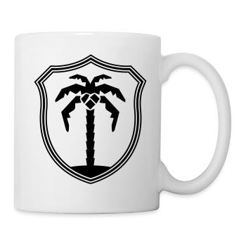 Armoiries du symbole de Palm Island - Mug blanc - blanc - Droite
