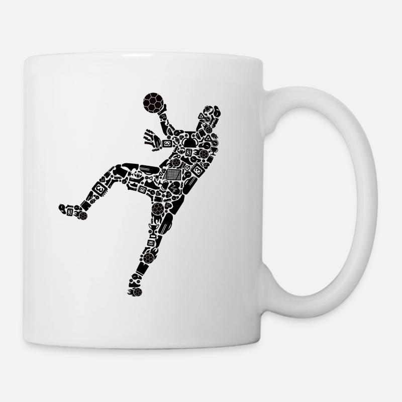 Joueurs de handball Handball Symboles Garçons Handball - Mug blanc - blanc