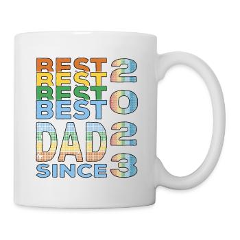 Best dad in the world since 2023 Father's Day birthday - Mug - white - Right