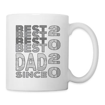 Meilleur papa au monde depuis l’anniversaire de la fête des pères 2020 - Mug blanc - blanc - Droite