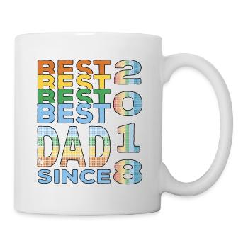 Best dad in the world since 2018 Father's Day birthday - Mug - white - Right