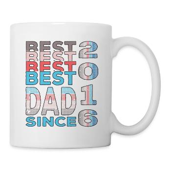 Best dad in the world since 2016 Father's Day Birthday - Mug - white - Right