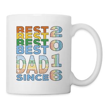 Best dad in the world since 2016 Father's Day Birthday - Mug - white - Right