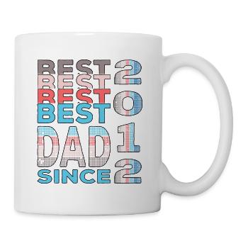 Best dad in the world since 2012 Father's Day Birthday - Mug - white - Right