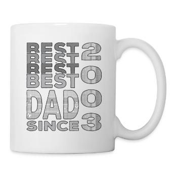 Bester Papa der Welt seit 2003 Vatertag Geburtstag - Tasse - Weiß - Rechts