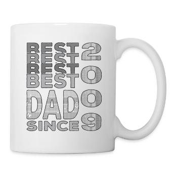 Bester Papa der Welt seit 2009 Vatertag Geburtstag - Tasse - Weiß - Rechts