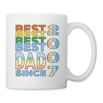 Best dad in the world since 2007 Father's Day birthday - Mug - white - Right