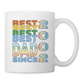 Bester Papa der Welt seit 2002 Vatertag - Tasse - Weiß - Rechts