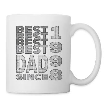 Bester Papa der Welt seit 1998 Vatertag - Tasse - Weiß - Rechts