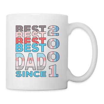 Best dad in the world since 2001 Father's Day - Mug - white - Right