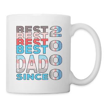 Bester Papa der Welt seit 2000 Vatertag - Tasse - Weiß - Rechts