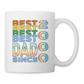 Bester Papa der Welt seit 2000 Vatertag - Tasse - Weiß - Rechts