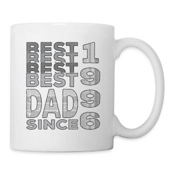 Bester Papa der Welt seit 1996 Vatertag - Tasse - Weiß - Rechts