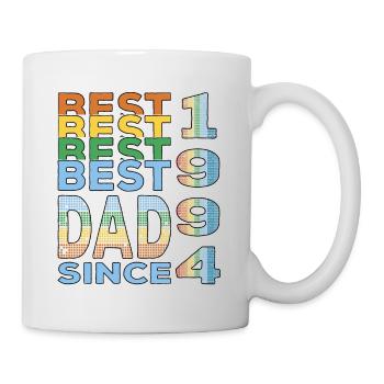Bester Papa der Welt seit 1994 Vatertag - Tasse - Weiß - Rechts