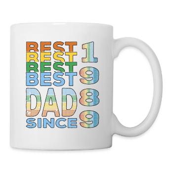 Bester Papa der Welt seit 1989 Vatertag - Tasse - Weiß - Rechts