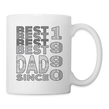 Bester Papa der Welt seit 1990 Vatertag - Tasse - Weiß - Rechts