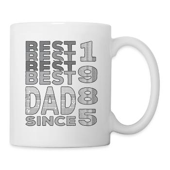 Bester Papa der Welt seit 1985 Vatertag - Tasse - Weiß - Rechts