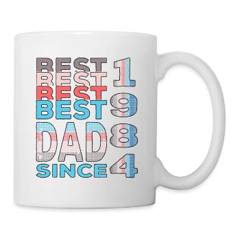 Best dad in the world since 1984 Father's Day - Mug - white - Right