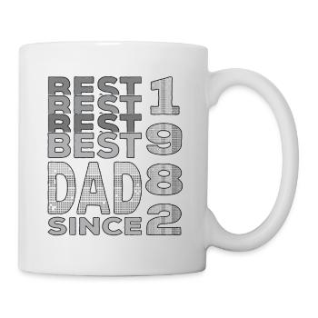 Bester Papa der Welt seit 1982 Vatertag - Tasse - Weiß - Rechts