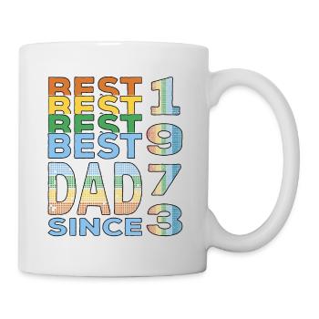 Best dad in the world since 1973 Father's Day birthday - Mug - white - Right