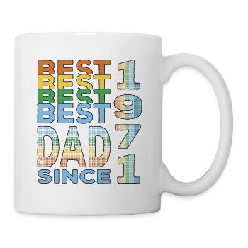 Best dad in the world since 1971 Father's Day Birthday - Mug - white - Right