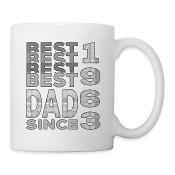 Bester Papa der Welt seit 1963 Vatertag - Tasse - Weiß - Rechts