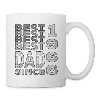 Bester Papa der Welt seit 1966 Vatertag - Tasse - Weiß - Rechts